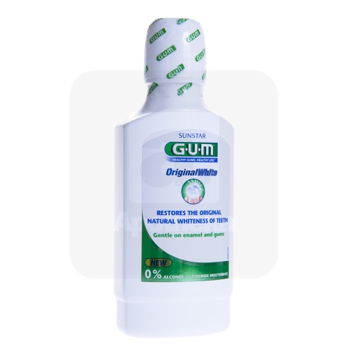 GUM ORIGINAL WHITE ОПОЛАСКИВАТЕЛЬ ДЛЯ ПОЛОСТИ РТА 300ML /1747/