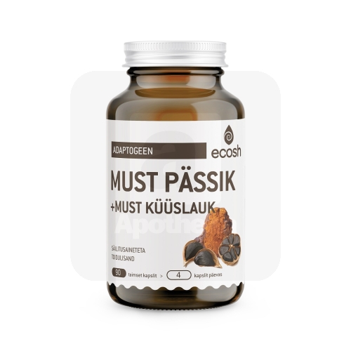 ECOSH MUST PÄSSIK+MUST KÜÜSLAUK KAPSLID N90