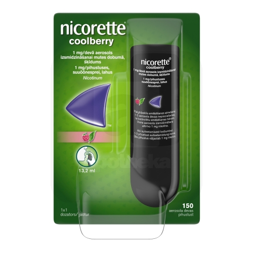 NICORETTE COOLBERRY SUUÕÕNESPREI 1MG 150 PIHUSTUST N1
