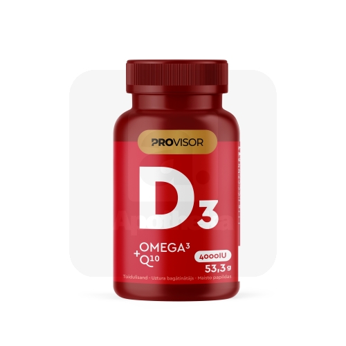 PROVISOR VITAMIIN D + OOMEGA 3 + Q10 N60 UUS