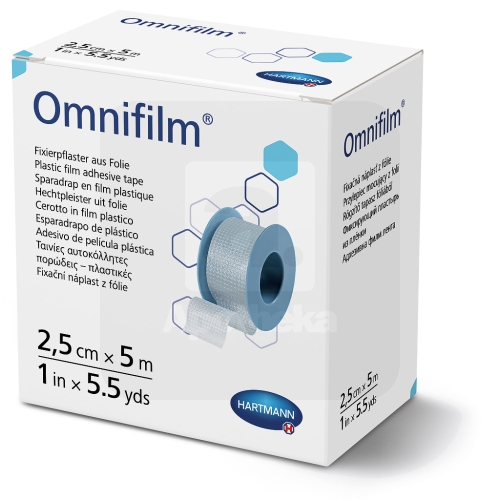OMNIFILM RULLPLAASTER LÄBIPAISTEV 2,5CMX5M /900434/