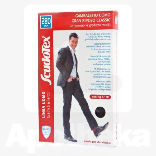 МУЖСКИЕ ГОЛЬФЫ SCUDOTEX 280DEN T4 NERO (S450/4)