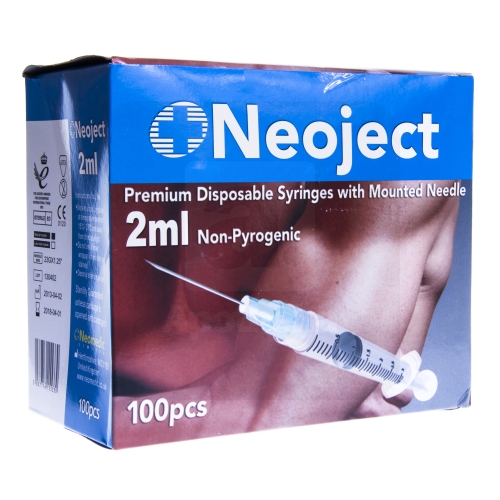 SÜSTAL NÕELAGA NEOJECT 2ML 3 OSALINE (23G) N100 /SLIP TIP/