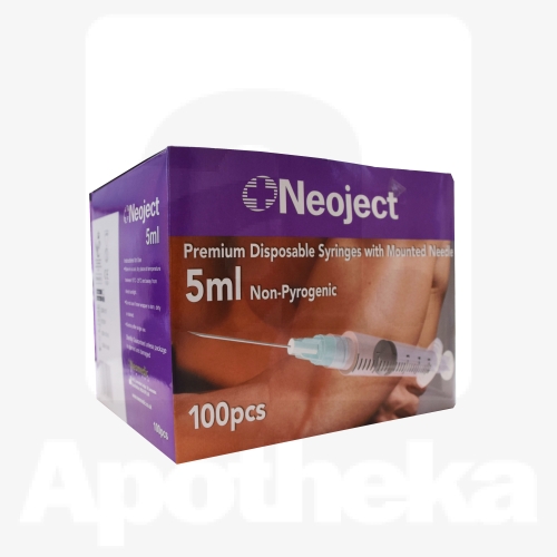 SÜSTAL NÕELAGA NEOJECT 5ML 3 OSALINE (23G) N100 /LUER LOCK/