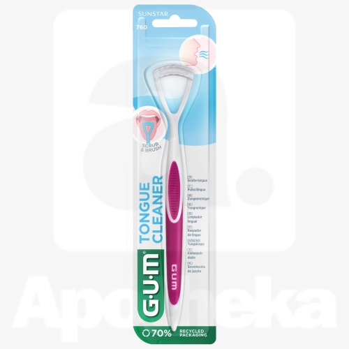 GUM ДВУХСТОРОННИЙ СКРЕБОК ДЛЯ ЯЗЫКА /760/