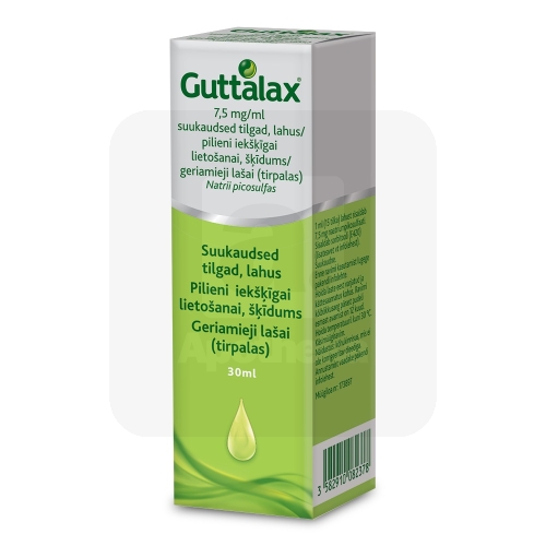 GUTTALAX SUUKAUDSED TILGAD 7,5MG/ML 30ML