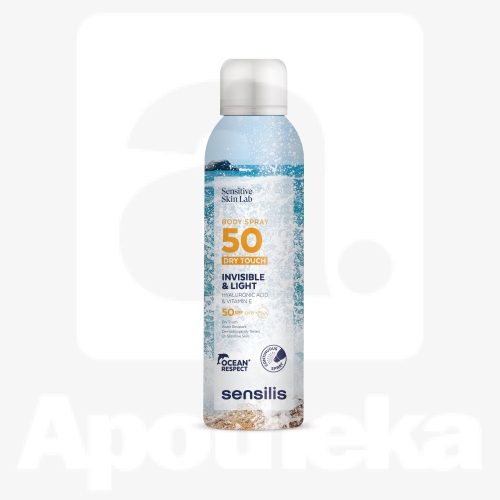 SENSILIS PÄIKESEKAITSESPREI KEHALE TUNDLIK NAHK SPF 50+ 200ML