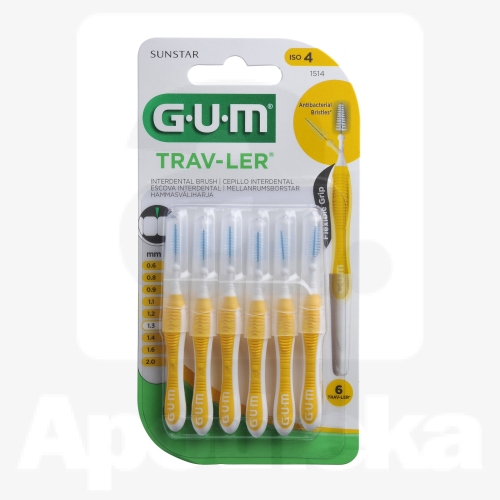 GUM TRAV-LER ИНТЕРДЕНТАЛЬНАЯ ЩЕТОЧКА 1,3MM N6/1514/