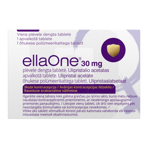 ELLAONE ÕHUKESE POLÜMEERIKATTEGA TBL 30MG N1
