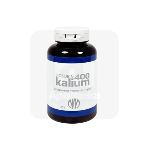 BIOSORIN KAALIUM KAPSLID 400MG N120
