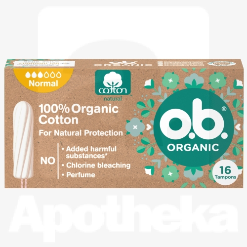 O.B. HÜG TAMPOONID ORGANIC NORMAL N16