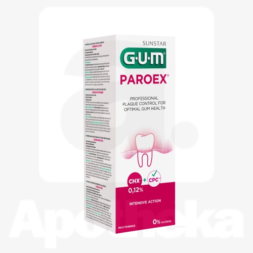 GUM PAROEX 0.12% ОПОЛАСКИВАТЕЛЬ ДЛЯ ПОЛОСТИ РТА  300 МЛ/1784/