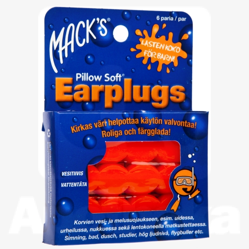 KÕRVATROPID MACK'S SILIKOONIST LASTELE N12 6 PAARI