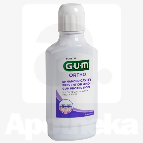 GUM ORTHO ОПОЛАСКИВАТЕЛЬ ДЛЯ ПОЛОСТИ РТА  300ML/3090/
