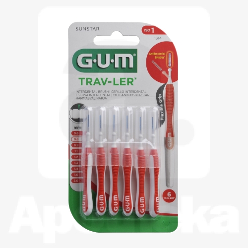 GUM TRAV-LER ИНТЕРДЕНТАЛЬНАЯ ЩЕТОЧКА 0,8MM N6/1314/