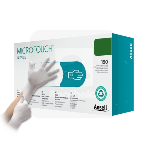 KINDAD MICRO-TOUCH NITRILE WHITE PF PROTS S N150