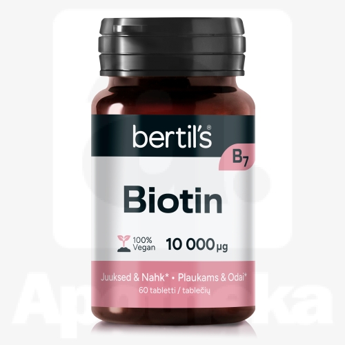 BERTILS BIOTIN TBL 10000 MCG N60