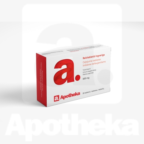 A. REISITABLETID INGVERIGA 500MG N20