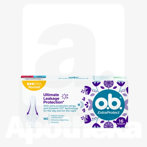 O.B. HÜG TAMPOONID EXTRA PROTECT NORMAL N16