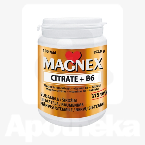 MAGNEX CITRATE + B6 TBL N100