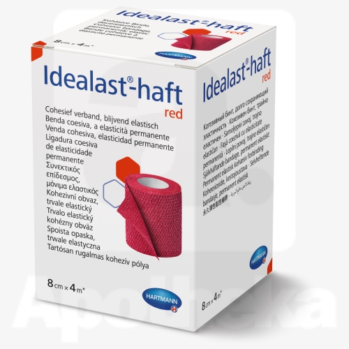 ELASTIKSIDE IDEALAST- HAFT RED (PUNANE) 8CMX4M /931097/