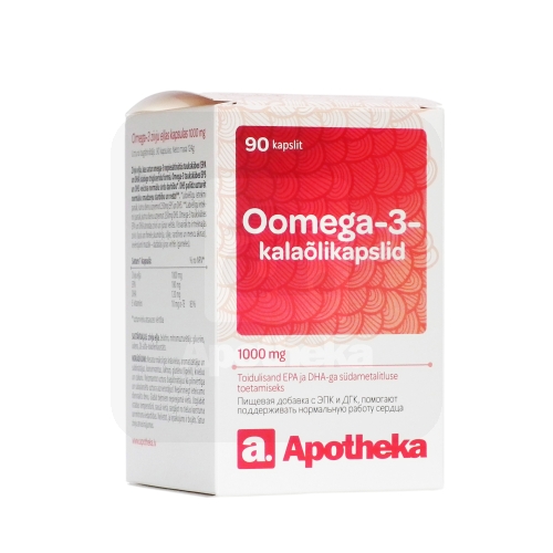 A. OOMEGA-3 KALAÕLIKAPSLID 1000MG N90