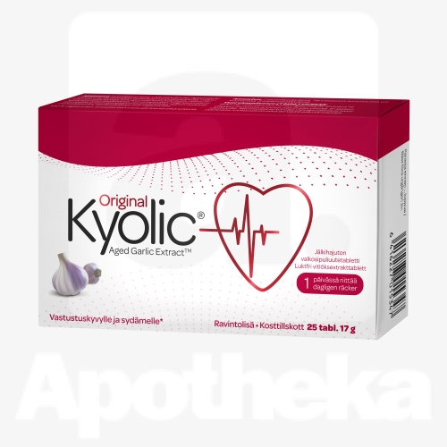 KÜÜSLAUGUTABLETID KYOLIC ORIGINAL 600MG N25 (LAAGERDUNUD)