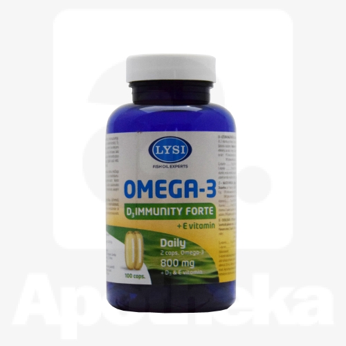 LYSI OMEGA-3 IMMUNITY FORTE KAPSLID N100