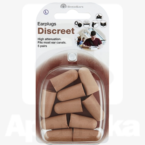 KÕRVATROPID SWEDSAFE DISCREET LARGE PEHMEST VAHUST BEEŽID N10 5-PAARI