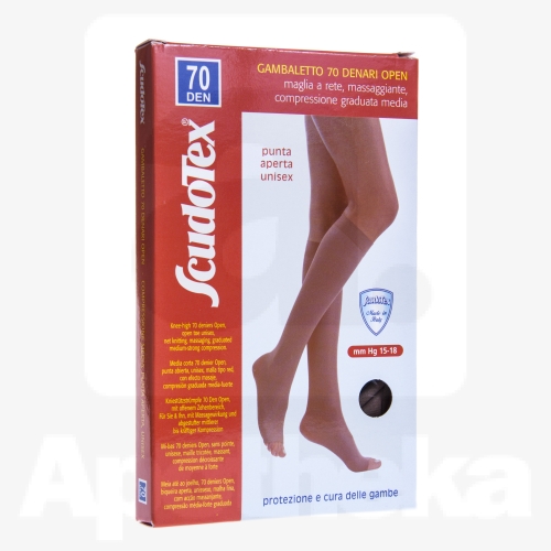 ГОЛЬФЫ SCUDOTEX С ОТКРЫТЫМ НОСКОМ 70DEN T5 NATURE (S824NA/5)