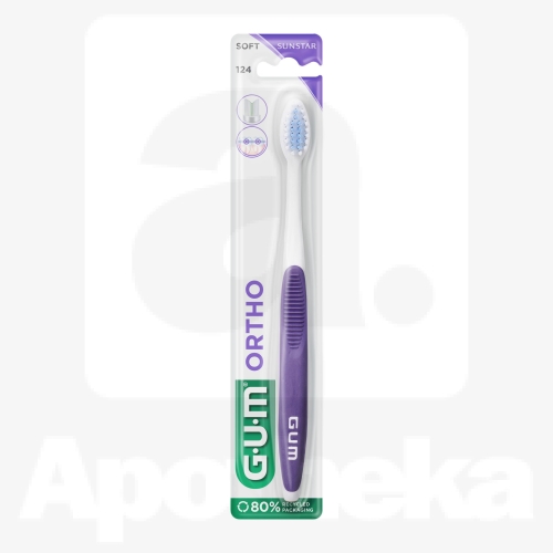GUM ORTHO ОРТОДОНТИЧЕСКАЯ ЗУБНАЯ ЩЕТКА /124/