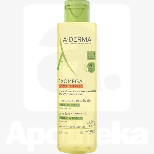 A-DERMA EXOMEGA CONTROL EMOLLIENT SHOWER OIL  200 ML