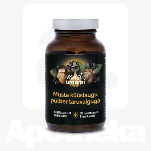 MUST KÜÜSLAUK TARUVAIGUGA KAPSLID N120 (60G)