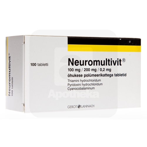 NEUROMULTIVIT TBL 100MG+200MG+0,2MG N100