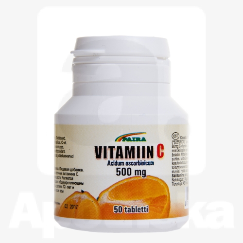 VITAMIIN C TBL 500MG N50 (PAIRA)