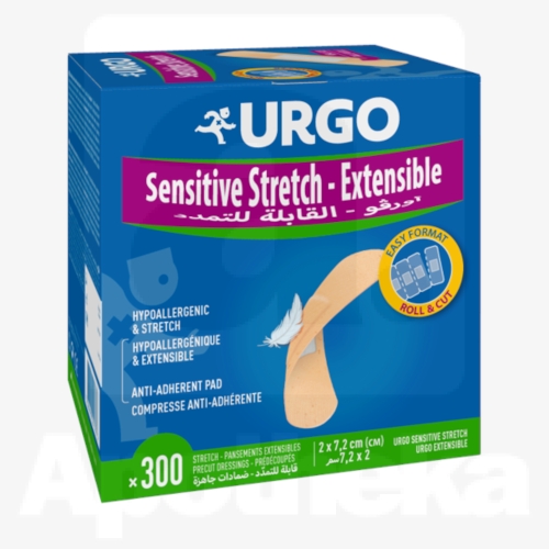 URGO PLAASTER SENSITIVE STRETCH (2X7,2CM) N300 UUS