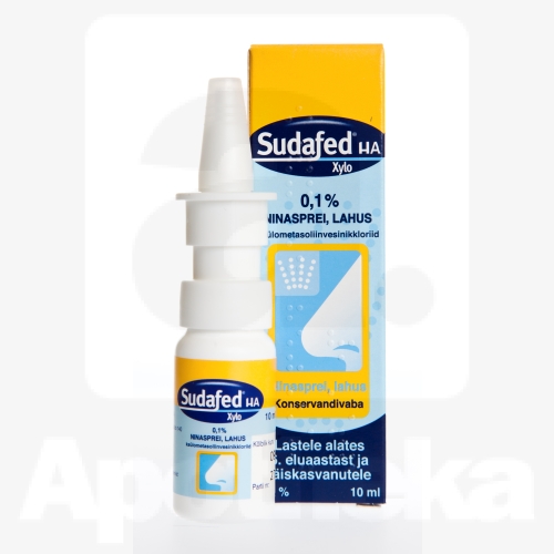 SUDAFED HA XYLO NINASPREI 1MG/ML 10ML