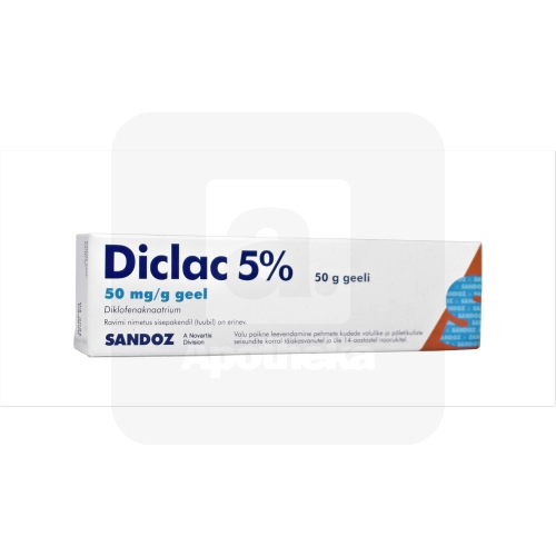 DICLAC 5% GEEL 50MG/G 50G (TML)