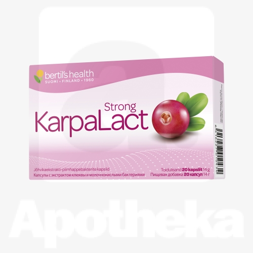 KARPALACT STRONG CAPS N20 JÕHVIKAD+PIIMHAPPEBAKTERID