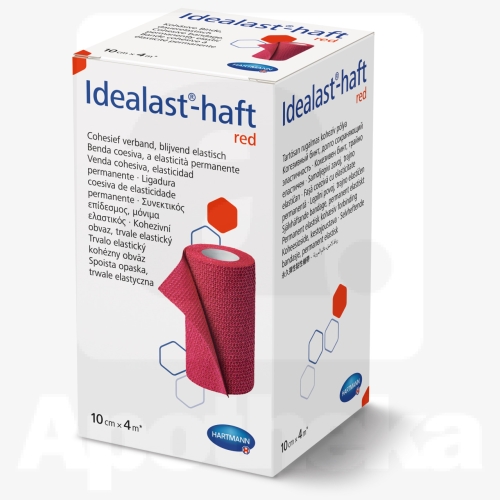 ELASTIKSIDE IDEALAST- HAFT RED (PUNANE) 10CMX4M/931098/
