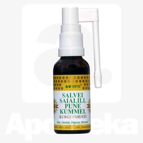 VIPIS SALVEI-SAIALILL-PUNE-KUMMEL KURGUPIHUSTI 30ML