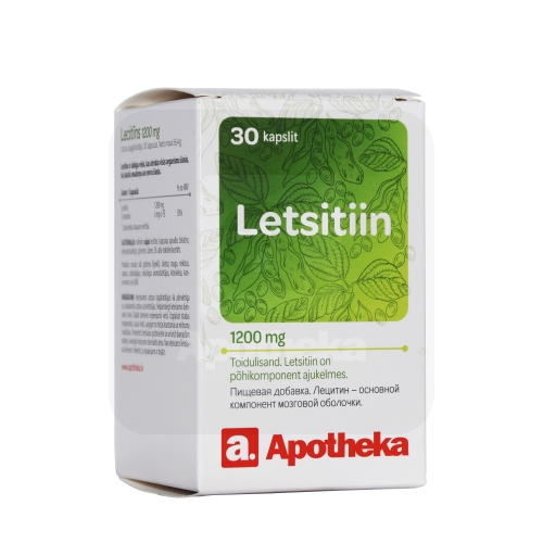 A. LETSITIIN KAPSLID 1200MG N30