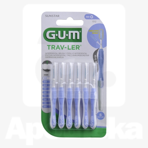 GUM TRAV-LER ИНТЕРДЕНТАЛЬНАЯ ЩЕТОЧКА 0,6MM N6/1312/