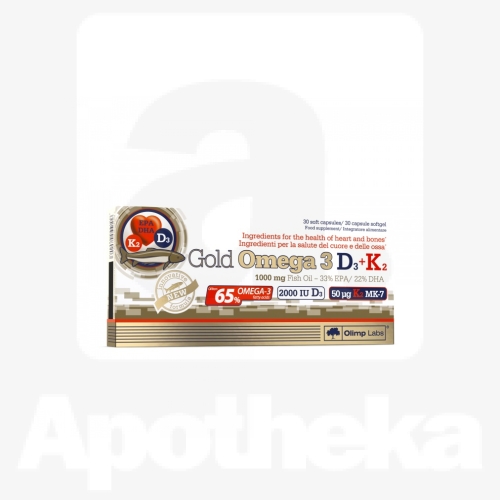 OLIMPLABS GOLD OMEGA-3+D3+K2 KAPSLID N30