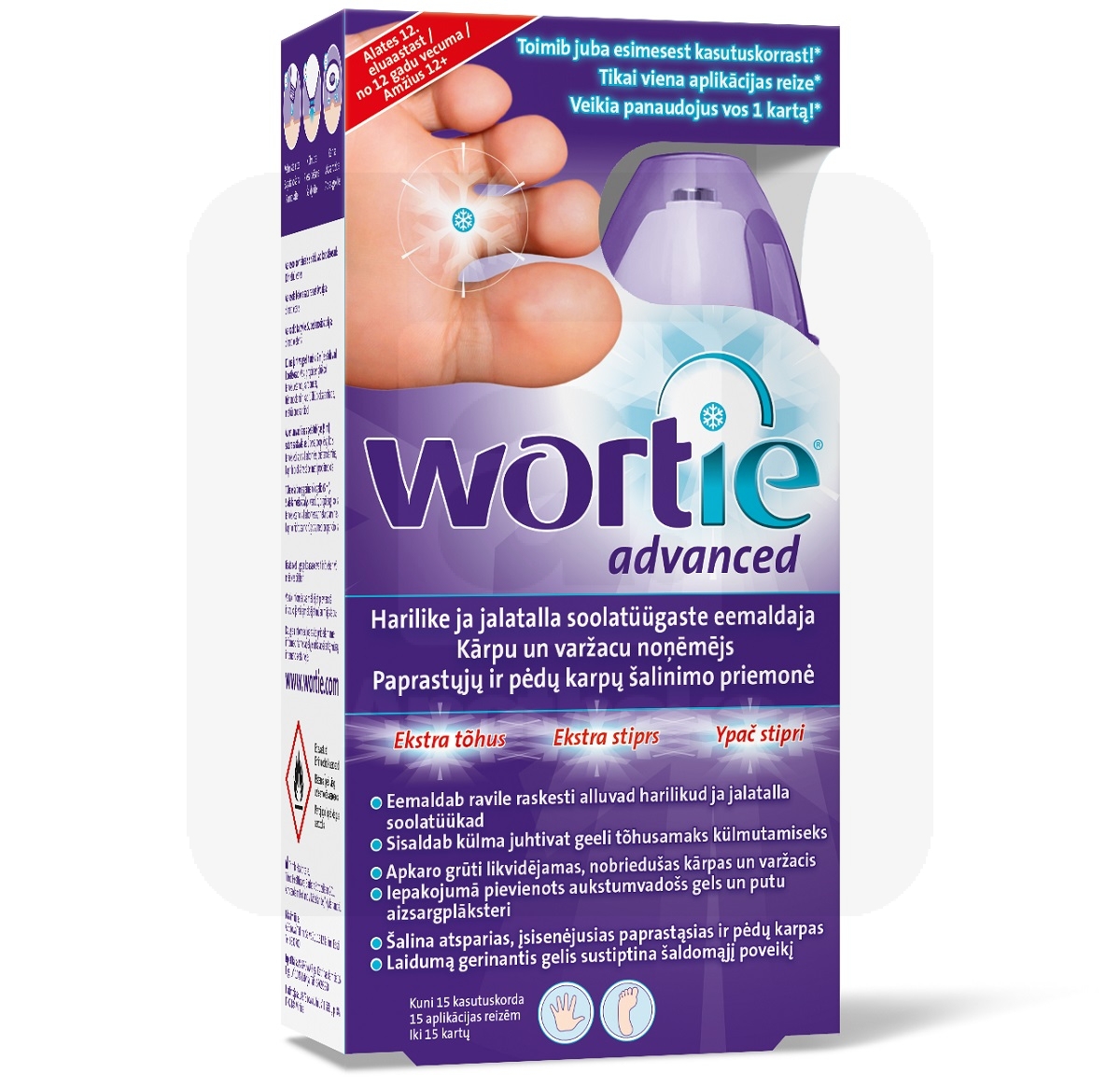 WORTIE ADVANCED SOOLATÜÜGASTE EEMALDAJA 50ML