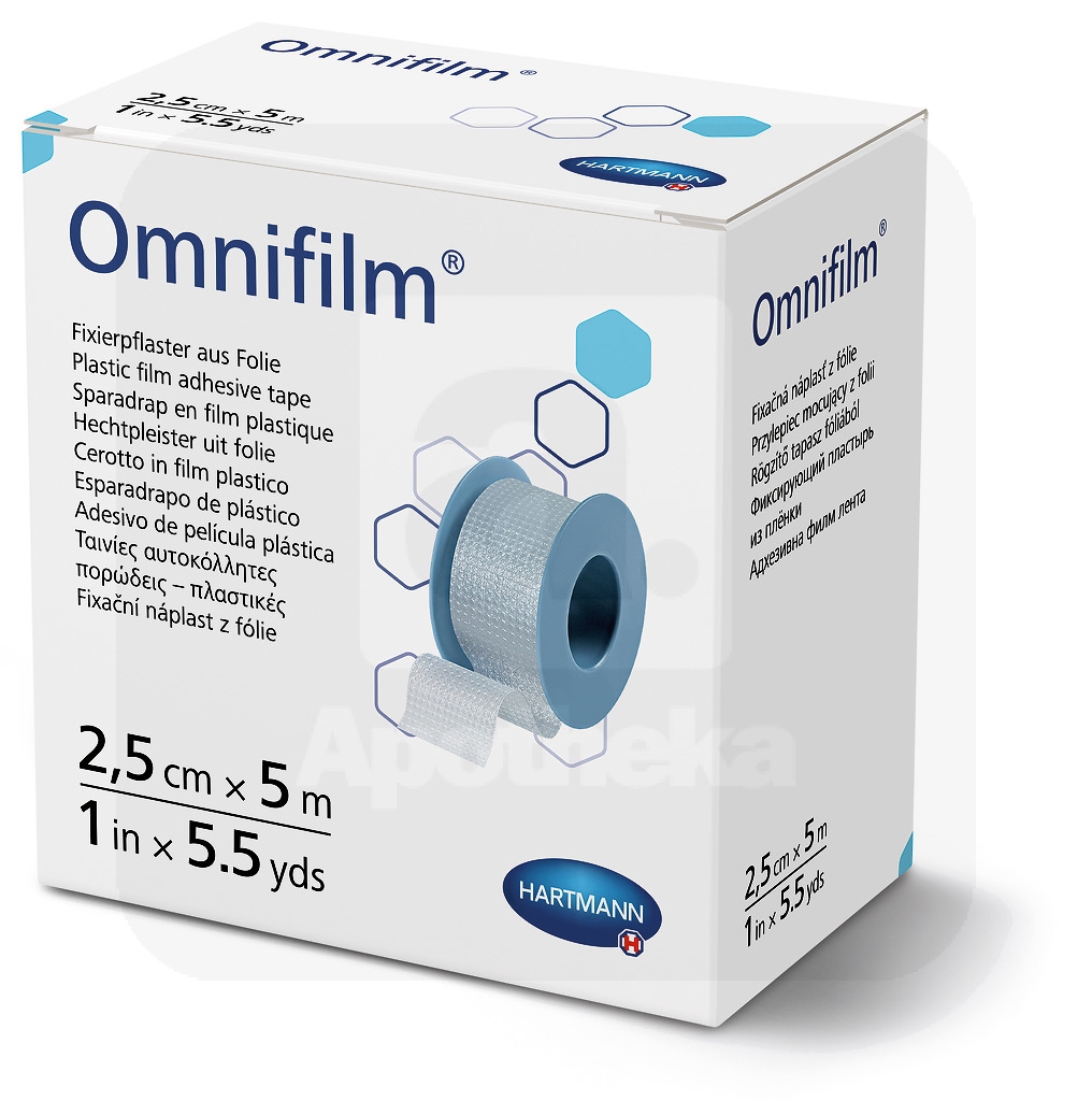 OMNIFILM RULLPLAASTER LÄBIPAISTEV 2,5CMX5M /900434/