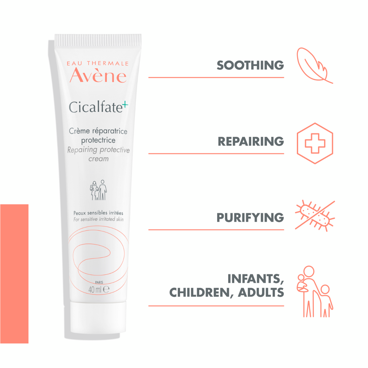 AVENE CICALFATE+ TAASTAV KREEM 40ML - Изображение товара 3