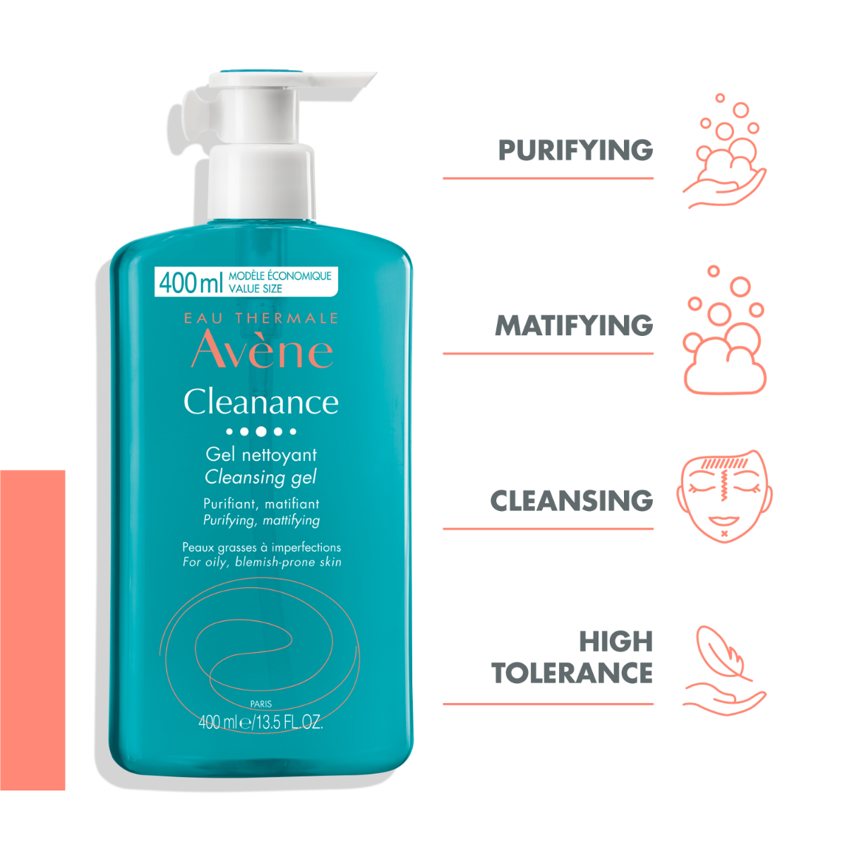 AVENE CLEANANCE PESEMISGEEL RASUSELE NAHALE 400ML - Изображение товара 2