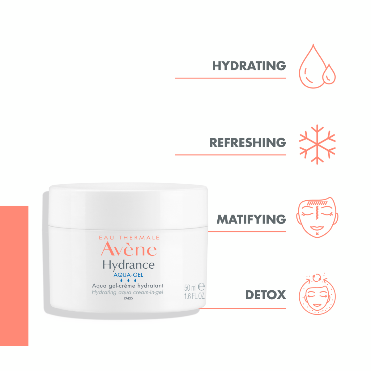 AVENE HYDRANCE AQUA-GEL KREEM-GEEL NIISUTAV 50ML - Изображение товара 3