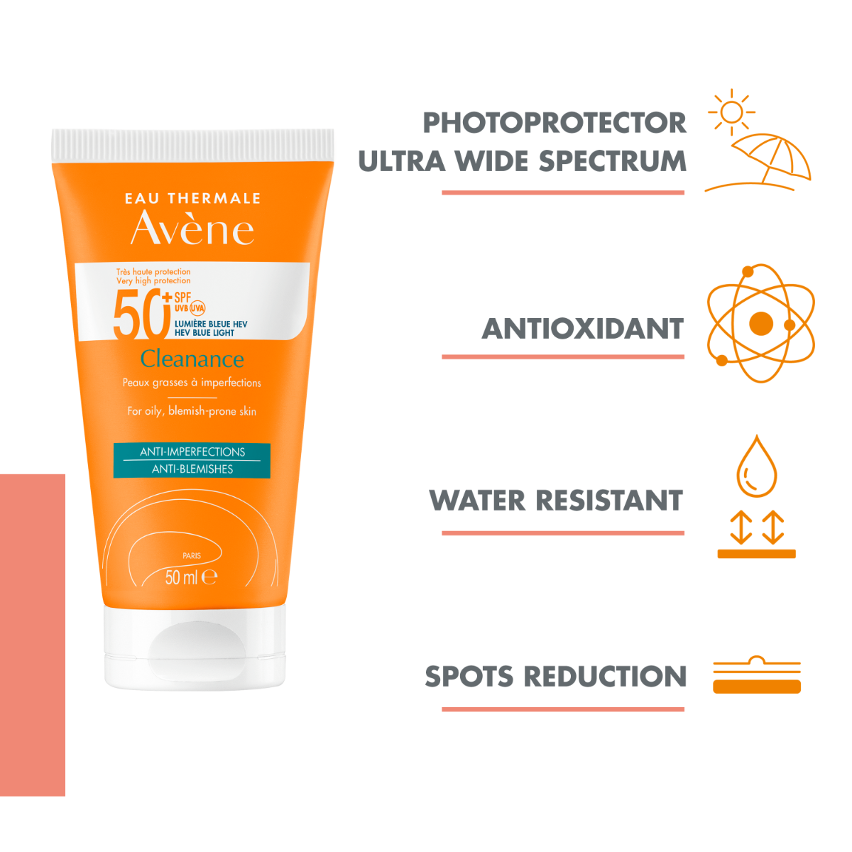 AVENE SUN CLEANANCE PÄIKESEKAITSEEMULSIOON SPF50+ 50ML - Изображение товара 2